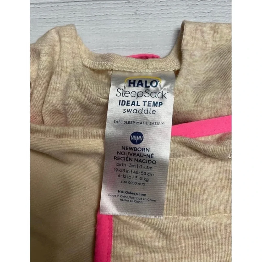 Halo ideal temp swaddle Beige and pink‎ Newborn